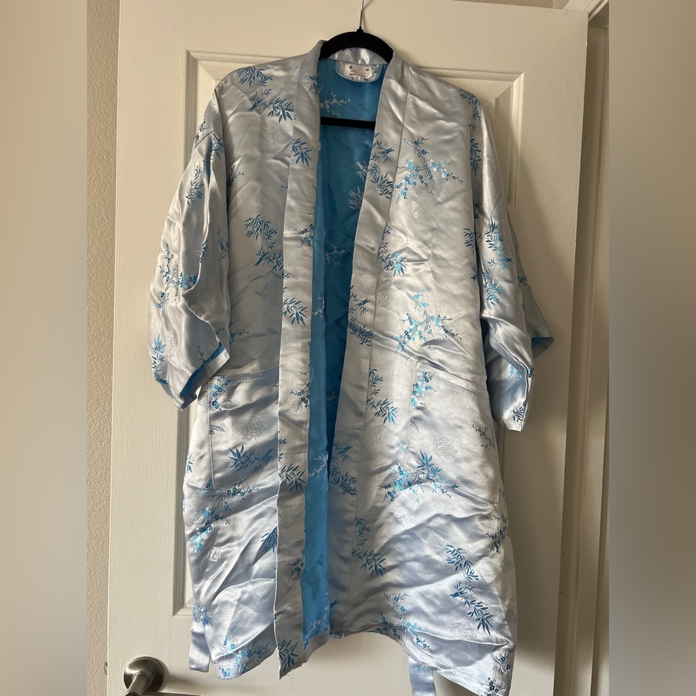 Floral Asian-Inspired Robe